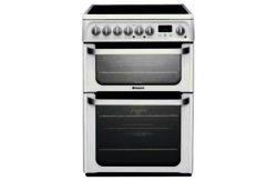 Hotpoint HUE62P Electric Cooker - White.
